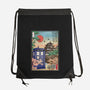 The Tardis in Japan-none drawstring bag-DrMonekers