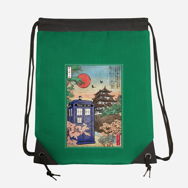 The Tardis in Japan-none drawstring bag-DrMonekers