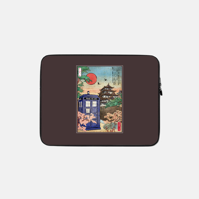 The Tardis in Japan-none zippered laptop sleeve-DrMonekers