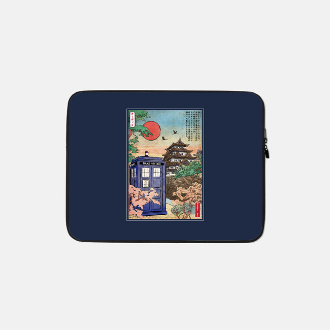 The Tardis in Japan-none zippered laptop sleeve-DrMonekers