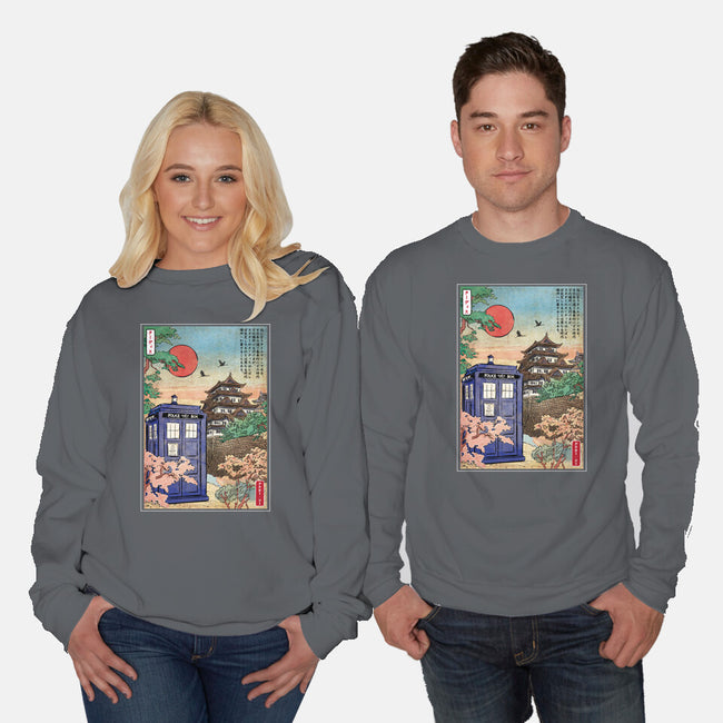 The Tardis in Japan-unisex crew neck sweatshirt-DrMonekers