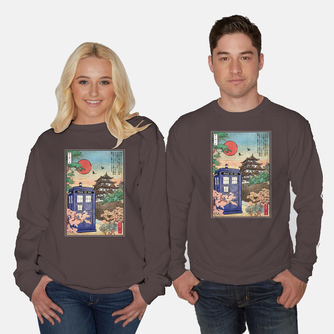 The Tardis in Japan-unisex crew neck sweatshirt-DrMonekers