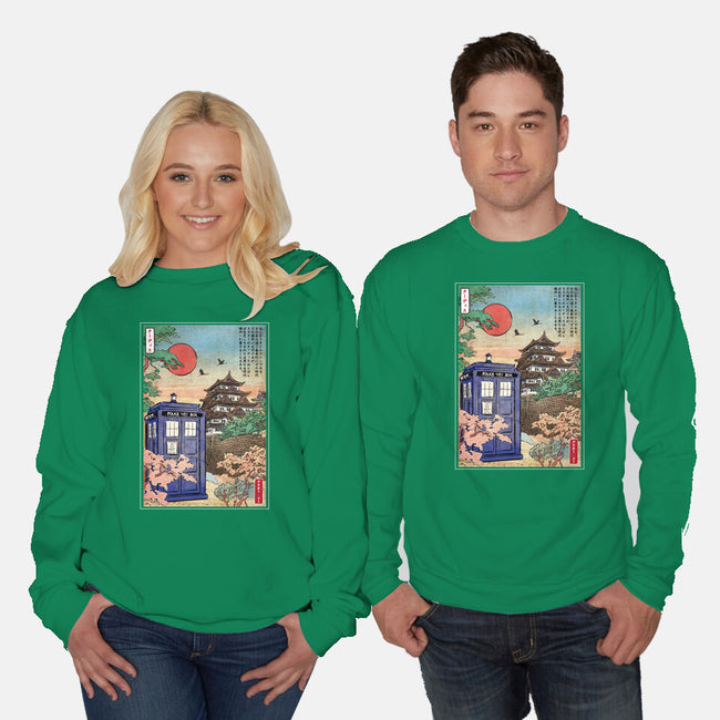 The Tardis in Japan-unisex crew neck sweatshirt-DrMonekers