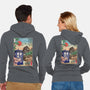 The Tardis in Japan-unisex zip-up sweatshirt-DrMonekers