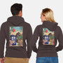 The Tardis in Japan-unisex zip-up sweatshirt-DrMonekers