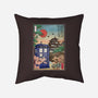 The Tardis in Japan-none removable cover w insert throw pillow-DrMonekers