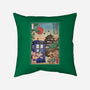 The Tardis in Japan-none removable cover w insert throw pillow-DrMonekers
