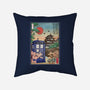 The Tardis in Japan-none removable cover w insert throw pillow-DrMonekers