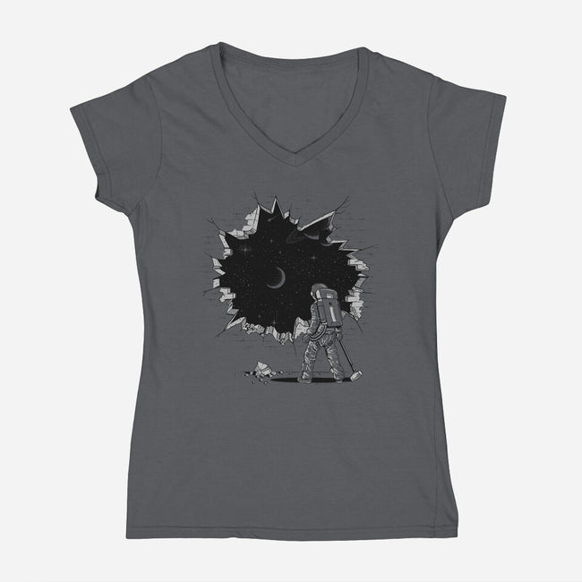 Breakthrough-womens v-neck tee-Gamma-Ray
