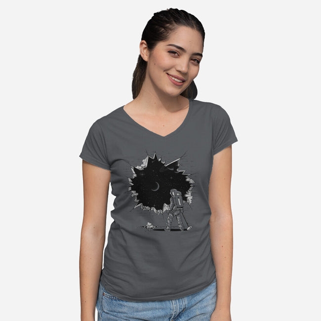 Breakthrough-womens v-neck tee-Gamma-Ray