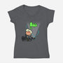 Paranormal Nuts-womens v-neck tee-Boggs Nicolas