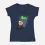 Paranormal Nuts-womens v-neck tee-Boggs Nicolas