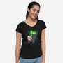 Paranormal Nuts-womens v-neck tee-Boggs Nicolas