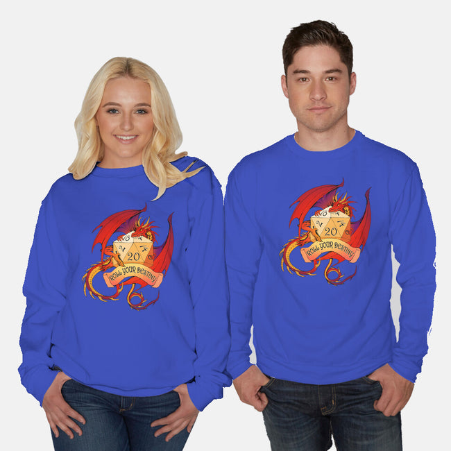Roll Your Destiny-unisex crew neck sweatshirt-Damyanoman