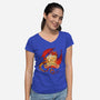Roll Your Destiny-womens v-neck tee-Damyanoman