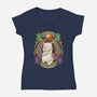 Moogle King-womens v-neck tee-Sarya