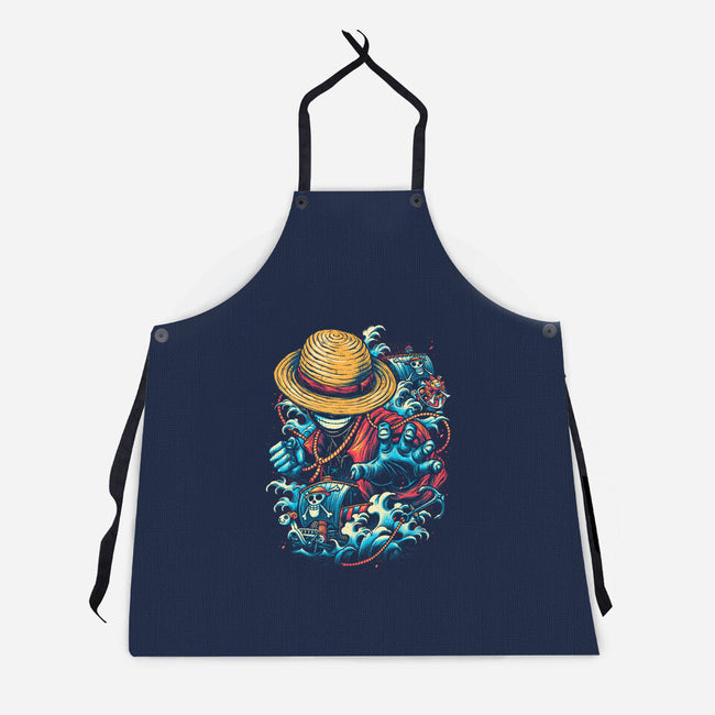 Colorful Pirate-unisex kitchen apron-glitchygorilla