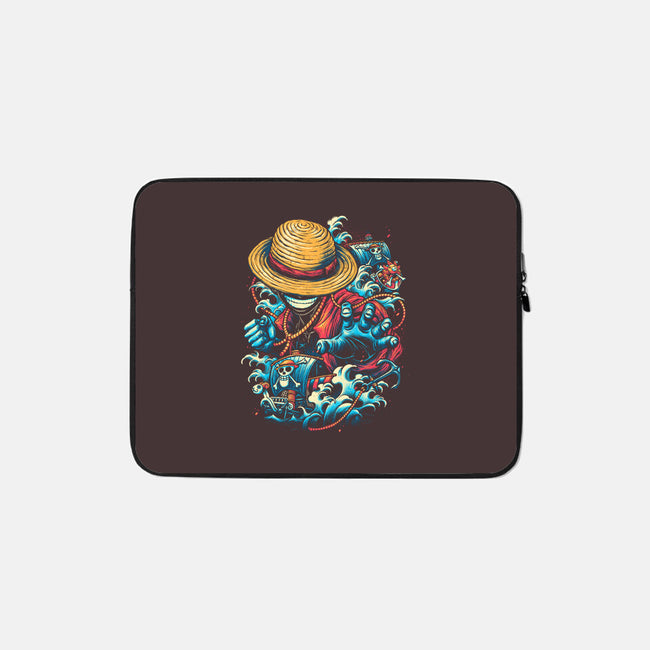 Colorful Pirate-none zippered laptop sleeve-glitchygorilla