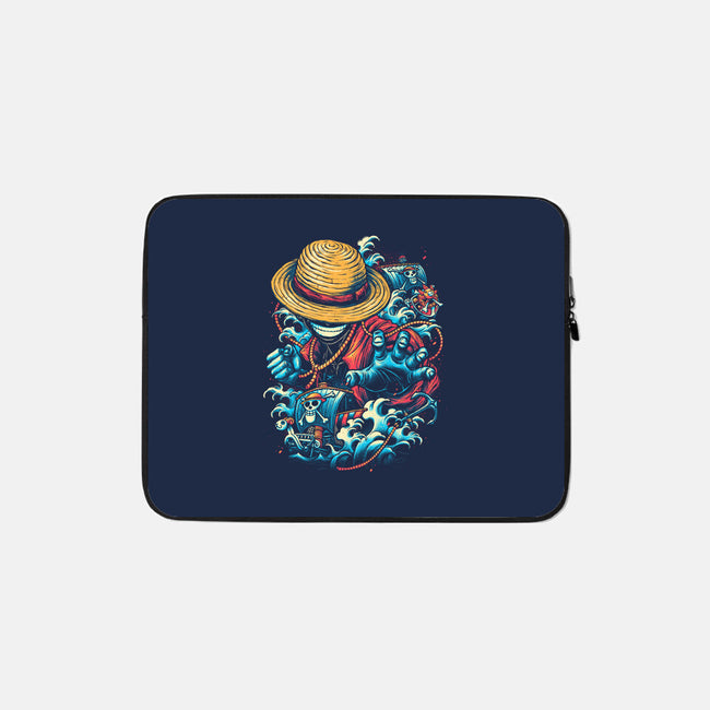 Colorful Pirate-none zippered laptop sleeve-glitchygorilla