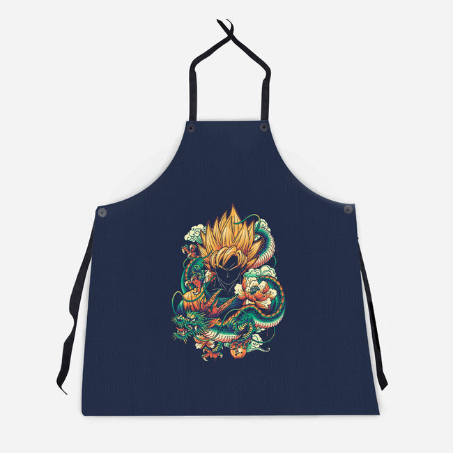 Colorful Dragon-unisex kitchen apron-glitchygorilla