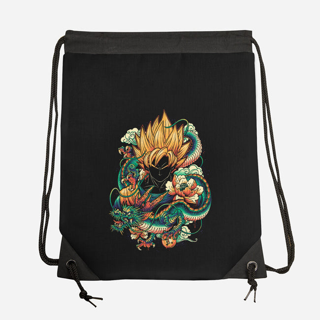 Colorful Dragon-none drawstring bag-glitchygorilla
