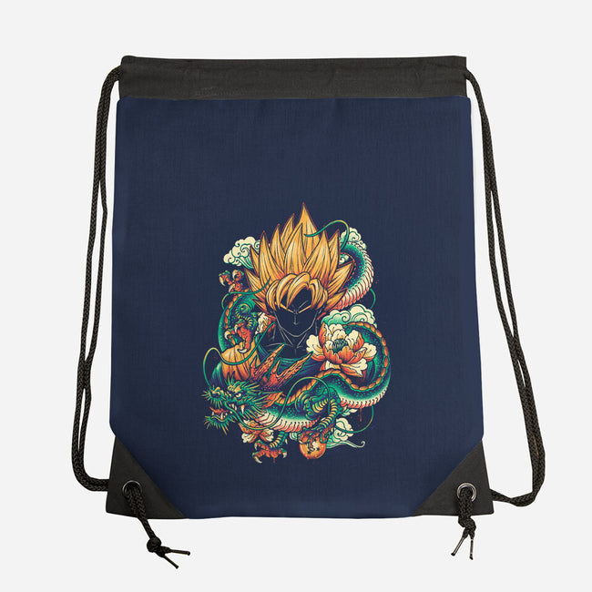 Colorful Dragon-none drawstring bag-glitchygorilla