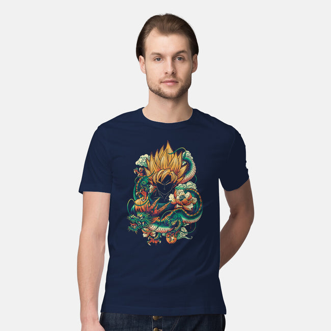 Colorful Dragon-mens premium tee-glitchygorilla