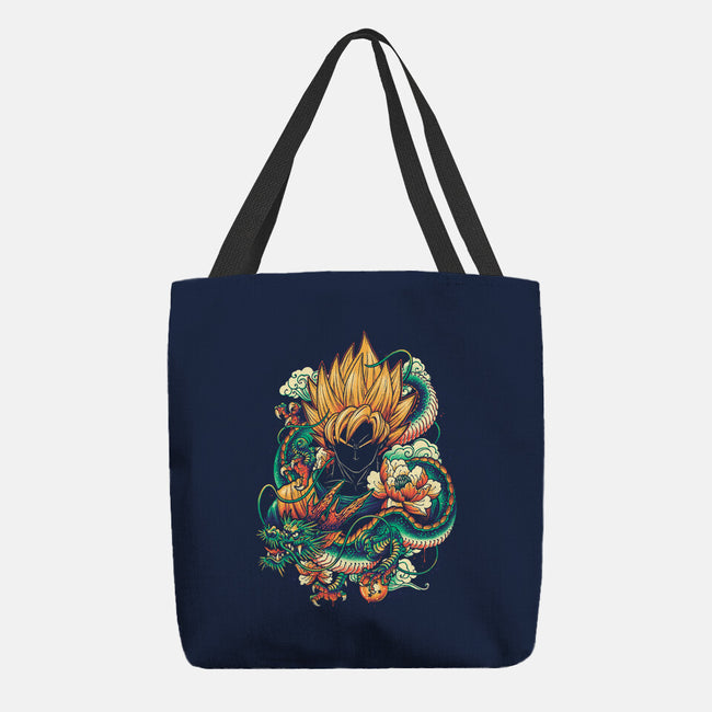 Colorful Dragon-none basic tote-glitchygorilla