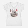 Ramen Neighbor-womens v-neck tee-eduely