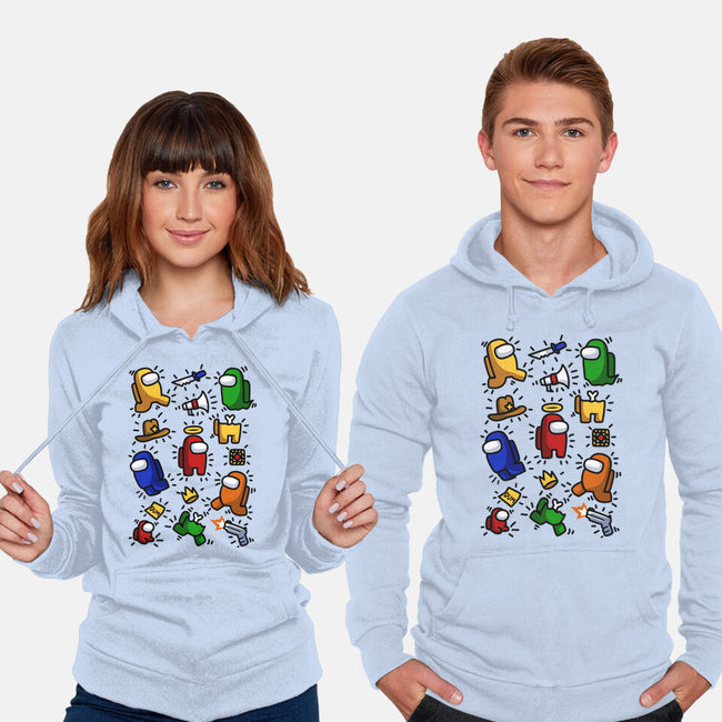 Among Haring-unisex pullover sweatshirt-ducfrench