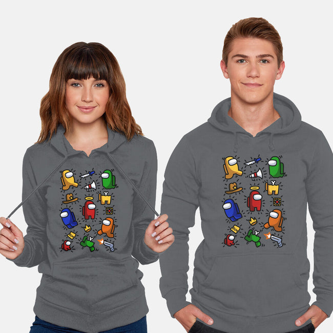 Among Haring-unisex pullover sweatshirt-ducfrench
