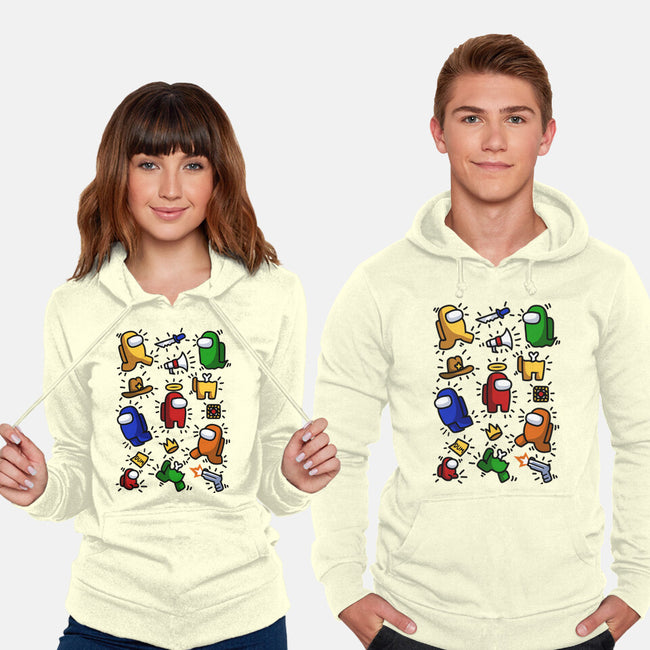 Among Haring-unisex pullover sweatshirt-ducfrench