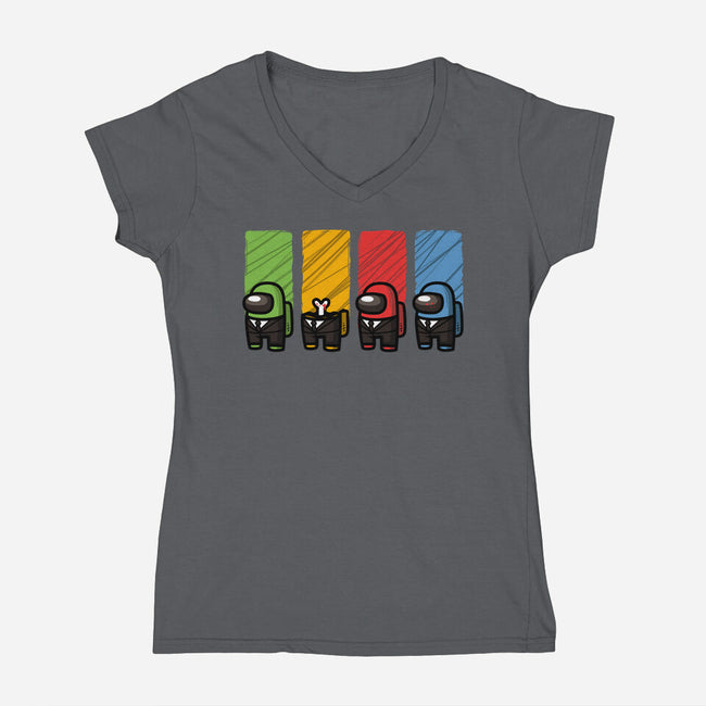 Reservoir Impostors-womens v-neck tee-ducfrench