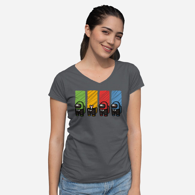 Reservoir Impostors-womens v-neck tee-ducfrench