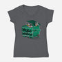Meals On Wheels-womens v-neck tee-rocketman_art