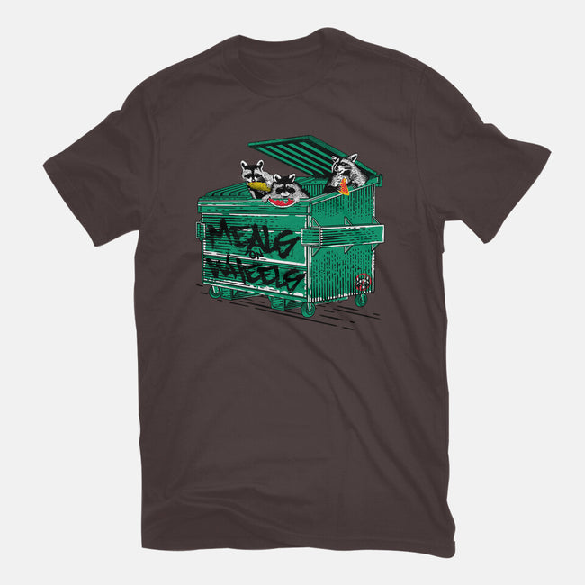 Meals On Wheels-womens basic tee-rocketman_art