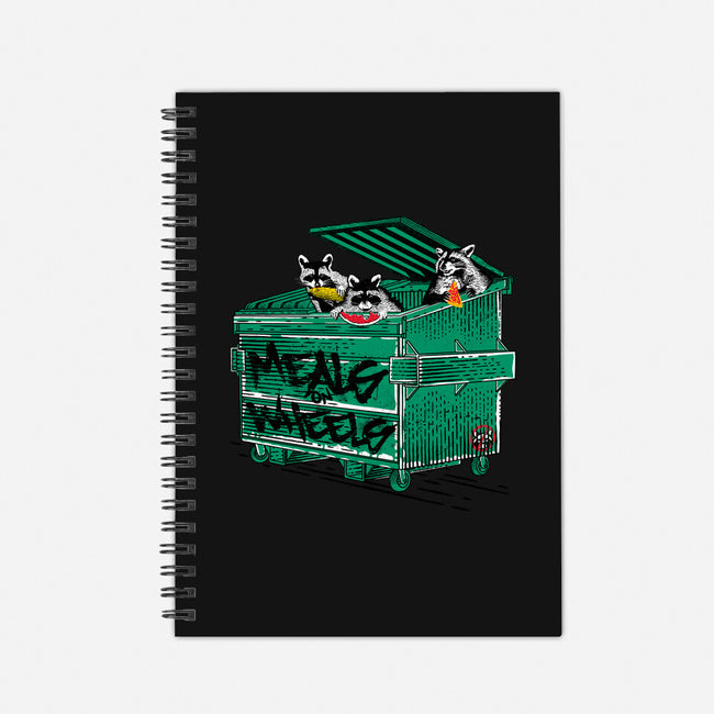 Meals On Wheels-none dot grid notebook-rocketman_art