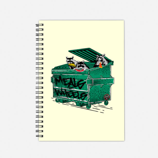 Meals On Wheels-none dot grid notebook-rocketman_art