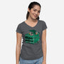 Meals On Wheels-womens v-neck tee-rocketman_art