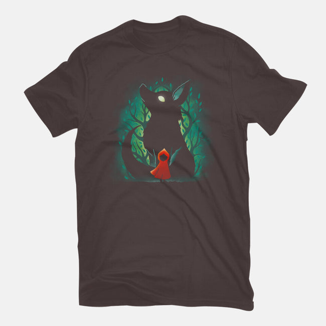Riding Hood-womens fitted tee-Vallina84