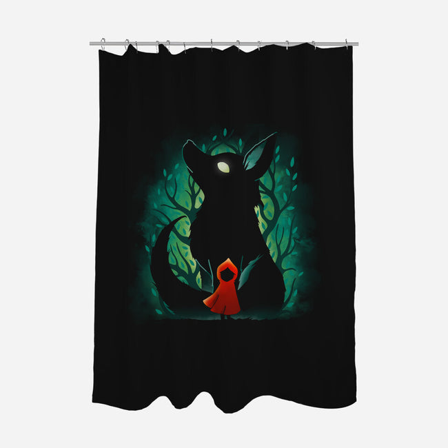 Riding Hood-none polyester shower curtain-Vallina84