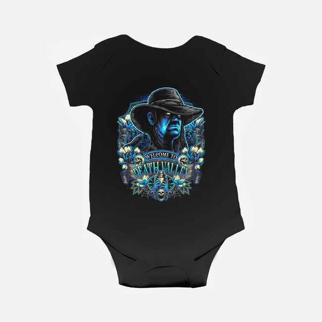 Welcome To The Land Of The Dead-baby basic onesie-glitchygorilla
