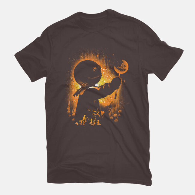 Ghost Of Halloween-mens heavyweight tee-alemaglia