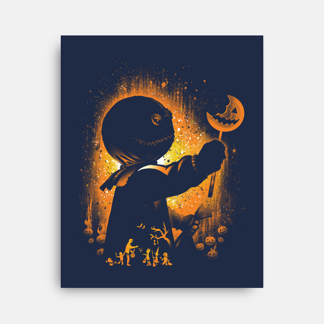 Ghost Of Halloween-none stretched canvas-alemaglia