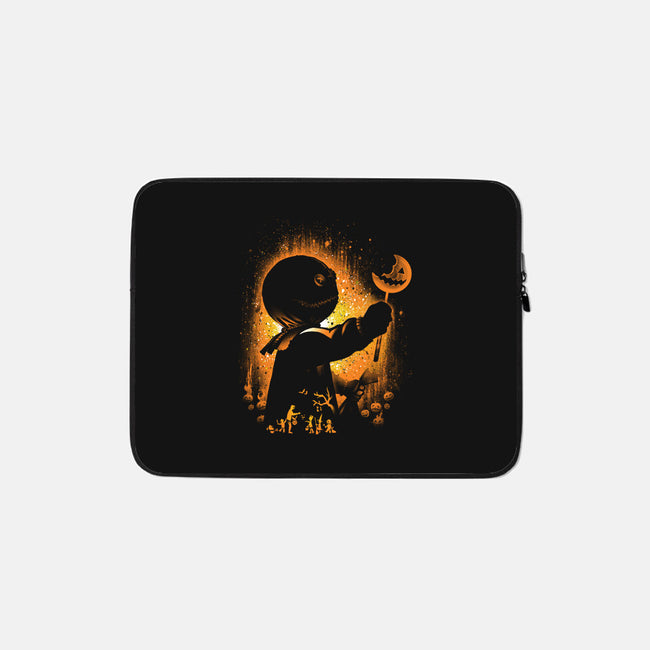 Ghost Of Halloween-none zippered laptop sleeve-alemaglia