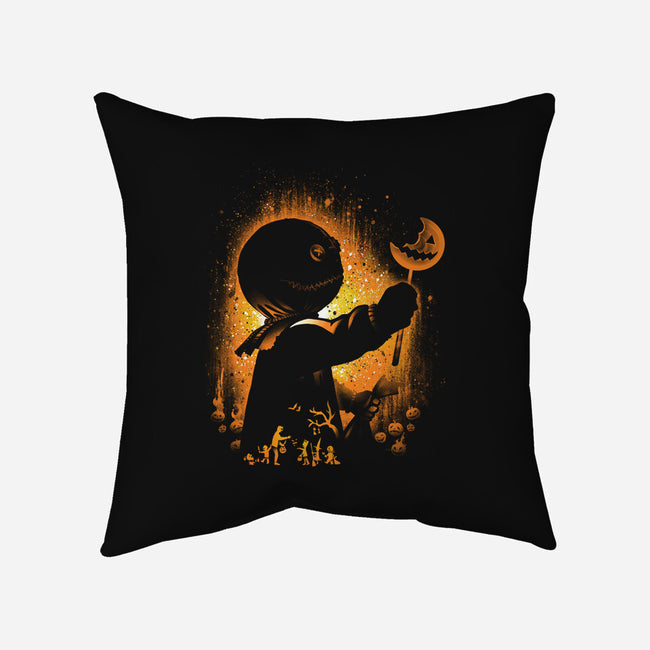 Ghost Of Halloween-none removable cover w insert throw pillow-alemaglia