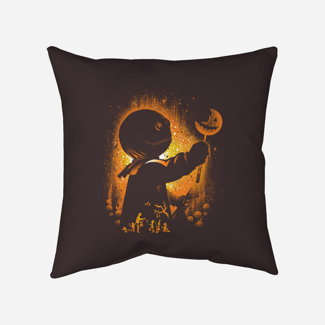 Ghost Of Halloween-none removable cover w insert throw pillow-alemaglia