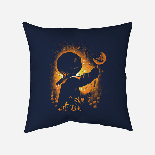 Ghost Of Halloween-none removable cover throw pillow-alemaglia