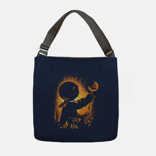 Ghost Of Halloween-none adjustable tote-alemaglia