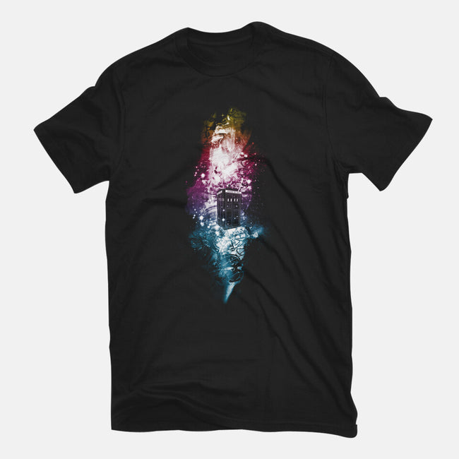 Lost In Multi-Colored Space-womens basic tee-kharmazero